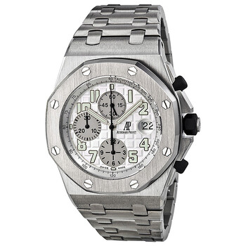 Preowned Audemars Piguet Royal Oak OffShore Chronograph Silver Dial Watch 25721ST.OO.1000ST.07.A