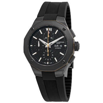 Preowned Baume et Mercier Riviera Chronograph Automatic Black Dial Watch M0A10625