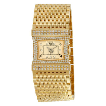 Preowned Bedat No. 33 Quartz Diamond Champagne Dial Watch 338.333.809