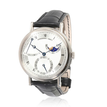 Preowned Breguet Classique Automatic Moon Phase Silver Dial Watch 7137BB119V9