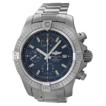 Preowned Breitling Avenger Chronograph Automatic Chronometer Blue Dial Watch A13317