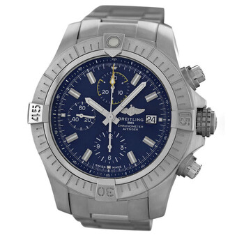 Preowned Breitling Avenger Chronograph Automatic Chronometer Blue Dial Watch A13317