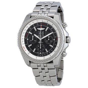 Preowned Breitling Bentley 6.75 Speed Chronograph Automatic Black Dial Watch A4436412BC77.990A