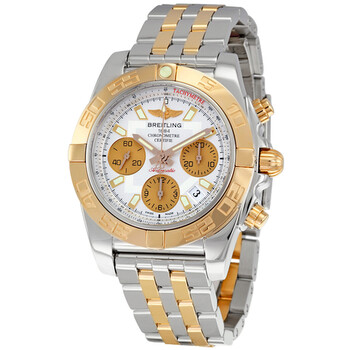 Preowned Breitling Chronomat 41 Chronograph Automatic Silver Dial Watch CB014012G713.378C