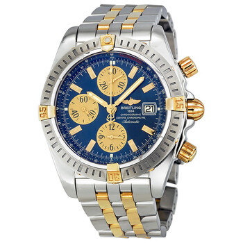 Preowned Breitling Chronomat Evolution Chronograph Automatic Blue Dial Watch B1335611C646