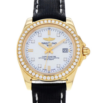 Preowned Breitling Galactic Quartz Chronometer Diamond Watch H7133053A803208X