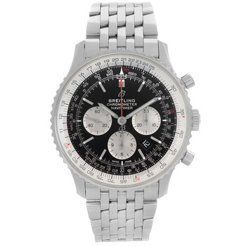 Preowned Breitling Navitimer Chronograph Automatic Chronometer Black Dial Watch AB0127211B1A1
