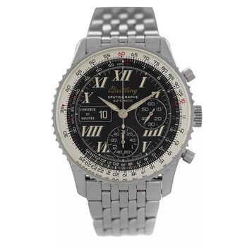 Preowned Breitling Navitimer Spatiographe Chronograph Automatic Black Dial Watch A36030.1