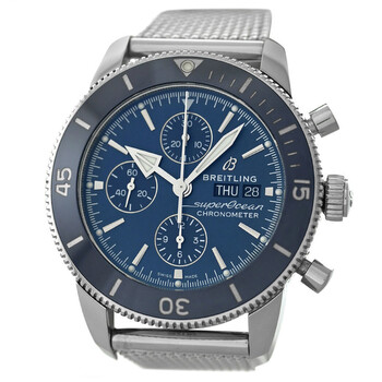 Preowned Breitling SuperOcean Heritage II Chronograph Automatic Chronometer Blue Dial Watch A13313