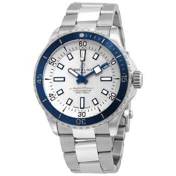 Preowned Breitling Superocean Automatic Chronometer Silver Dial Watch A17375E71G1A1