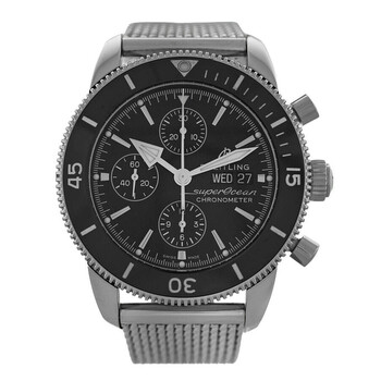 Preowned Breitling Superocean Chronograph Automatic Chronometer Black Dial Watch A13313