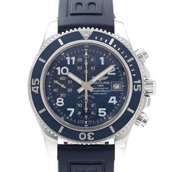 Preowned Breitling Superocean Chronograph Automatic Chronometer Blue Dial Watch A13311