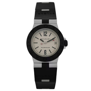 Preowned Bvlgari Diagono Quartz Black Dial Watch AL32A