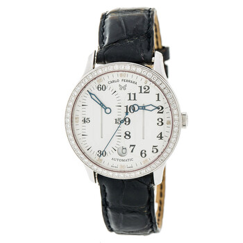Preowned Carlo Ferrara Regolatore Diamond White Dial Watch RMMCMXCVII