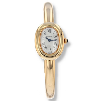 Preowned Cartier Baignoire Quartz White Dial Watch WGBA0050