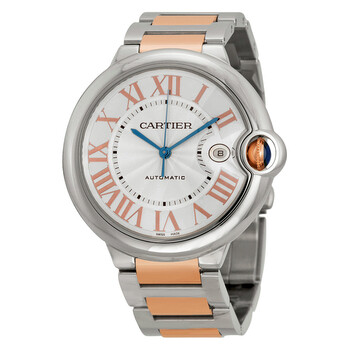 Preowned Cartier Ballon Bleu De Cartier Automatic Silver Dial Watch W6920095