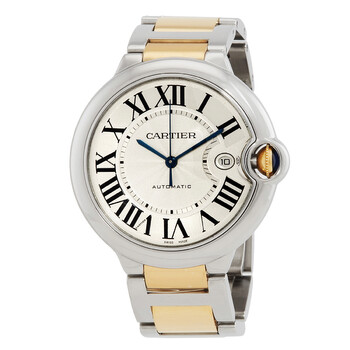 Preowned Cartier Ballon Bleu de Cartier Automatic Silver Dial Watch W2BB0031