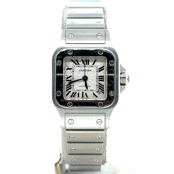 Preowned Cartier Santos Galbee Automatic Silver Dial Watch W20054D6