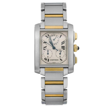 Preowned Cartier Tank Franaise Quartz Silver Dial Watch W51001Q3