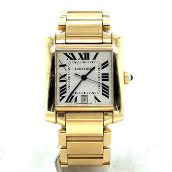 Preowned Cartier Tank Francaise Automatic Silver Dial Watch W50001R2