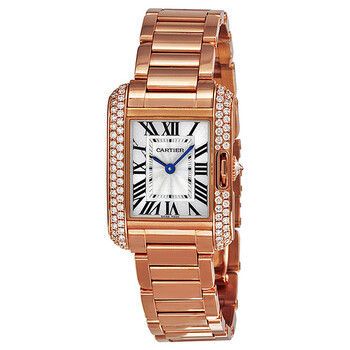 Preowned Cartier Tank Silver Dial Watch WT100002