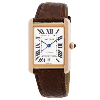 Preowned Cartier Tank Solo Automatic White Dial Watch W5200026