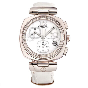 Preowned Charriol Alexandre Chronograph Quartz Diamond Watch ALCD.760.003