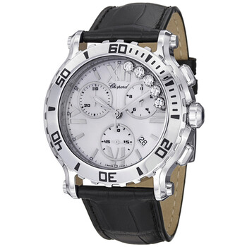 Preowned Chopard Happy Sport Chronograph White Dial Watch
