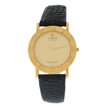 Preowned Corum ROMVLVS Quartz Gold Dial Watch 50.501.56