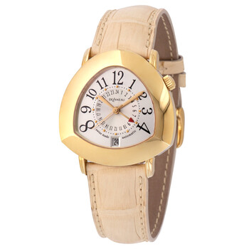 Preowned DeLaneau Starmaster Triangleshaped White Dial Watch