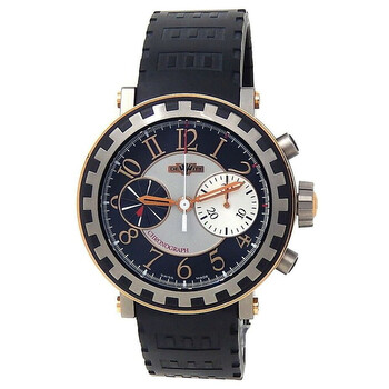 Preowned DeWitt Academia Chronograph Automatic Black Dial Watch AC.6005.53A.M003