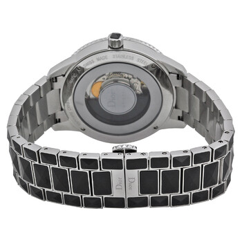 Preowned Dior Christal Diamond Black with Diamonds Dial Watch CD115511M001