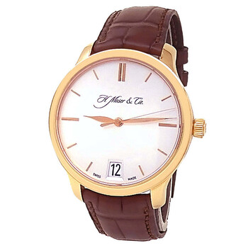 Preowned H. Moser  Cie Endeavour Big Date Hand Wind Silver Dial Watch