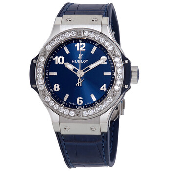 Preowned Hublot Big Bang Diamond Blue Dial Watch 361.SX.7170.LR.1204