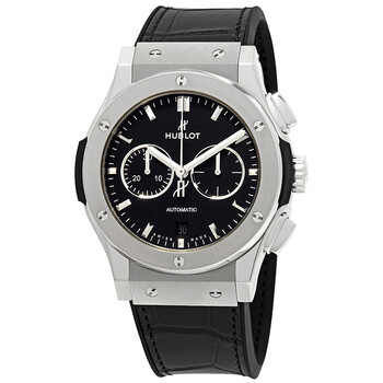 Preowned Hublot Classic Fusion Chronograph Automatic Black Dial Watch 541.NX.1171.LR