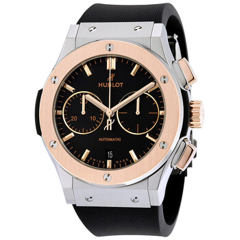 Preowned Hublot Classic Fusion Chronograph Black Dial Watch 521.NO.1181.RX