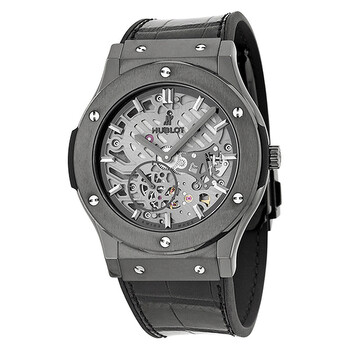 Preowned Hublot Classic Fusion Skeleton Dial Watch 515.CM.0140.LR
