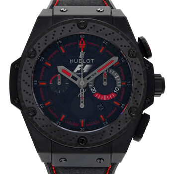 Preowned Hublot King Power Chronograph Automatic Black Dial Watch 703.CI.1123.NR.FMO10