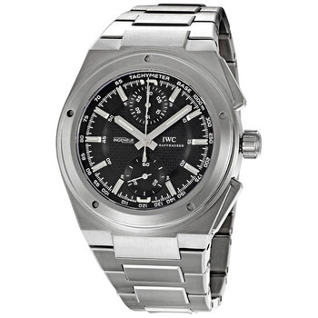 Preowned IWC Ingenieur Chronograph Chronograph Black Guilloche Dial Watch IW372501