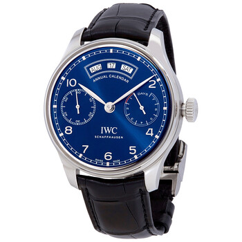 Preowned IWC Portugieser Annual Calendar Midnight Blue Dial Watch IW503502