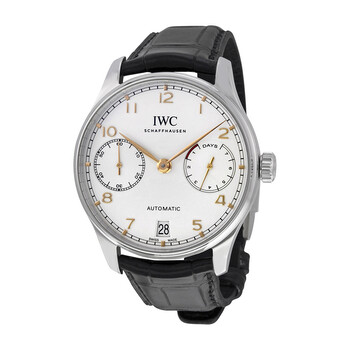 Preowned IWC Portugieser Automatic Silver Dial Watch IW500704