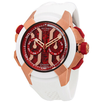 Preowned Jacob  Co. Epic X Chrono Red Dial Watch EC313.42.SA.RR.F