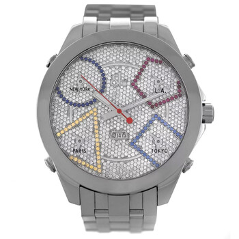 Preowned Jacob  Co. Five Time Zones Quartz Watch JC49SS