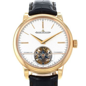 Preowned JaegerLeCoultre Master Grande Tradition Tourbillon Automatic Silver Dial Watch Q5082420