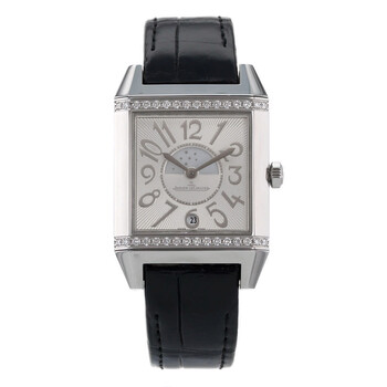 Preowned JaegerLeCoultre Reverso Squadra Lady Duetto Automatic Diamond White Dial Watch Q7058420