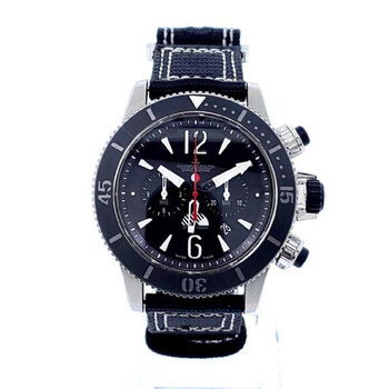 Preowned Jaeger LeCoultre Master Compressor Chronograph Black Dial Watch Q178T471