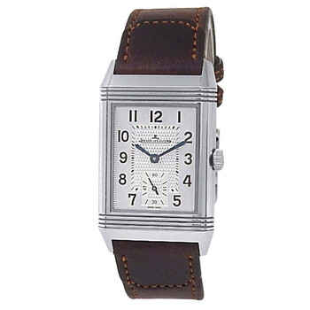 Preowned Jaeger LeCoultre Reverso Classic Duoface Silver Dial Watch Q3848420