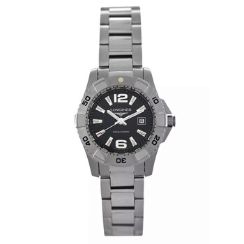 Preowned Longines Hydro Conquest Quartz Black Dial Watch L3.247.4.56.6