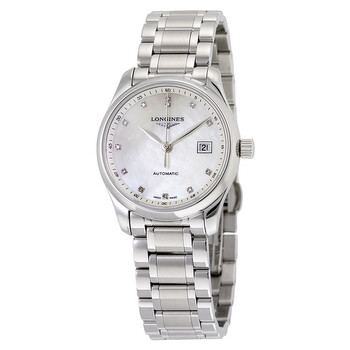 Preowned Longines Master Collection Diamond Mother of Pearl Dial Watch L2.257.4.87.6