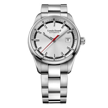 Preowned Louis Erard Heritage Silvertone Dial Watch 69105AA11.BMA19